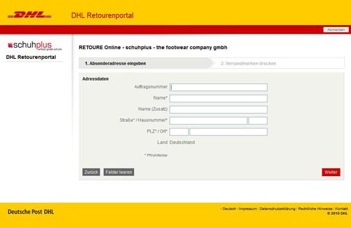 SCHUHPLUS - Retourenmanagement