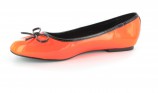 Ballerinas Gro�e Damen Schuhe �bergr��en Lack Orange