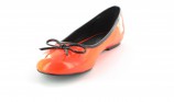 Ballerinas Gro�e Damen Schuhe �bergr��en Lack Orange