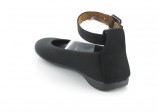 Riemen Ballerinas Damenschuhe XXL Schuhe �bergr��e Schwarz
