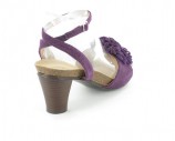 Damen Pantoletten Sandalen Pumps in �bergr��e Lila