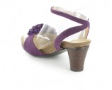 Damen Pantoletten Sandalen Pumps in �bergr��e Lila