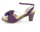 Damen Pantoletten Sandalen Pumps in �bergr��e Lila