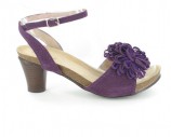 Damen Pantoletten Sandalen Pumps in �bergr��e Lila