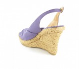 Damen Plateau Schuhe Pumps Sandalen in �bergr�sse Violett