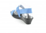 Damen Sandalen Pantoletten Schuhe in Übergrössen Blau Damen Sandalen Pantoletten Schuhe in Übergrössen Blau