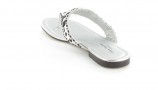Dianette Sandale Zehentrenner Pantolette Übergrösse Silber Dianette Sandale Zehentrenner Pantolette Übergrösse Silber