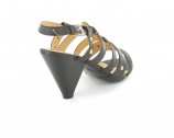 Gro�e Damen Pumps Sandalen Schuhe in �bergr�ssen Schwarz