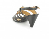Gro�e Damen Pumps Sandalen Schuhe in �bergr�ssen Schwarz