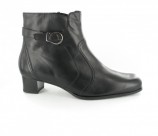 Semler Damen Schuhe Stiefeletten K-Weite in �bergr�ssen Schwarz