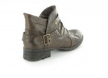 Boras XXL Damen Schuhe Stiefeletten Boots Übergrösse Braun Boras XXL Damen Schuhe Stiefeletten Boots Übergrösse Braun