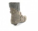Mustang XXL Stiefelette Damen Schuh in Übergröße Braun Mustang XXL Stiefelette Damen Schuh in Übergröße Braun