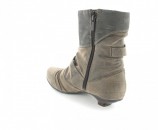 Mustang XXL Stiefelette Damen Schuh in Übergröße Braun Mustang XXL Stiefelette Damen Schuh in Übergröße Braun