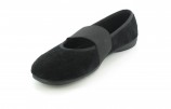 XXL Damen Ballerinas Hausschuhe Schuhe in �bergr�ssen Schwarz