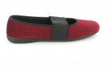 XXL Damen Ballerinas Hausschuhe Schuhe in �bergr�ssen Rot