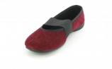 XXL Damen Ballerinas Hausschuhe Schuhe in �bergr�ssen Rot