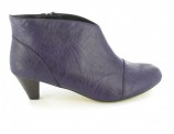 XXL Damen Schuhe Stiefeletten Ankle Boots Übergrössen Violett XXL Damen Schuhe Stiefeletten Ankle Boots Übergrössen Violett