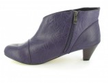 XXL Damen Schuhe Stiefeletten Ankle Boots Übergrössen Violett XXL Damen Schuhe Stiefeletten Ankle Boots Übergrössen Violett
