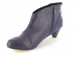 XXL Damen Schuhe Stiefeletten Ankle Boots Übergrössen Violett XXL Damen Schuhe Stiefeletten Ankle Boots Übergrössen Violett