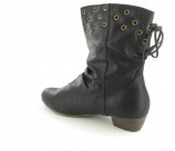 XXL Damenschuhe Stiefeletten Boots in Übergrössen Schwarz XXL Damenschuhe Stiefeletten Boots in Übergrössen Schwarz