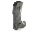 Mustang XXL Damenschuhe Stiefel in �bergr��en Grau