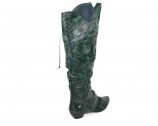 Mustang XXL Damen Overknee Stiefel in �bergr��en Grau