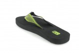 Teva Gro�e Sandalen Sommer Zehentrenner in �bergr��en Schwarz/Gr�n
