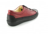 Christian Dietz PURE WELLNESS Gro�e Damenschuhe Halbschuhe XXL �bergr��en Schwarz/Rot