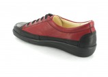 Christian Dietz PURE WELLNESS Gro�e Damenschuhe Halbschuhe XXL �bergr��en Schwarz/Rot