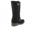 Werner Damenschuhe XXL Lammfell Stiefel in �bergr��en Schwarz