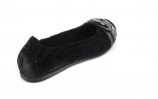 H�gl XXL Ballerinas Gro�e Damenschuhe Schuhe in �bergr��en Schwarz