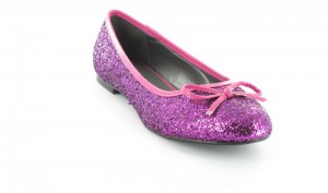 Ballerina Gro�e Damen Schuhe Glitzer Glitter �bergr��e Pink