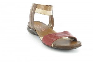 Romika Damen Schuhe Sandalen R�mersandale �bergr�sse Rot Braun