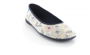 Ballerinas Damenschuhe XXL Schuhe in �bergr�ssen Flora Beige