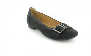 Gabor XXL Ballerinas Schuhe Damenschuhe in �bergr��e Schwarz
