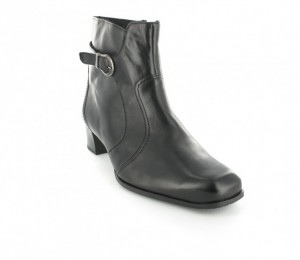 Semler Damen Schuhe Stiefeletten K-Weite in �bergr�ssen Schwarz