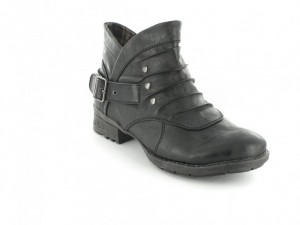 Boras XXL Damen Schuhe Stiefeletten Boots �bergr�sse Schwarz