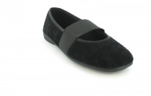 XXL Damen Ballerinas Hausschuhe Schuhe in �bergr�ssen Schwarz