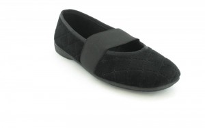 XXL Damen Ballerinas Hausschuhe Schuhe in Übergrössen Schwarz XXL Damen Ballerinas Hausschuhe Schuhe in Übergrössen Schwarz