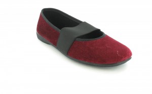 XXL Damen Ballerinas Hausschuhe Schuhe in �bergr�ssen Rot