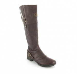 Boras Damen Schuhe Stiefel XXL in �bergr�ssen Braun