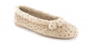 XXL Damen gefütterte Hausschuhe Schuhe in Übergrössen Beige XXL Damen gefütterte Hausschuhe Schuhe in Übergrössen Beige