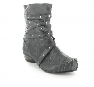 Mustang Damen Stiefeletten Schuhe in Übergrössen Grau Mustang Damen Stiefeletten Schuhe in Übergrössen Grau