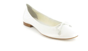 H�gl XXL Ballerina Brautschuhe Schuhe in �bergr��e Perlwei�