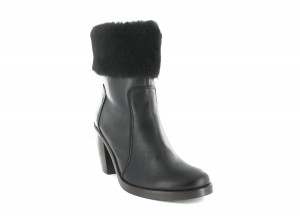 Werner Damen XXL Lammfell Stiefelette in Übergrößen Schwarz Werner Damen XXL Lammfell Stiefelette in Übergrößen Schwarz