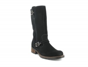 Werner Damenschuhe XXL Lammfell Stiefel in �bergr��en Schwarz