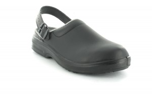 Santos Antibakterielle Pantoletten Clogs in Gr��e 36-47 Schwarz