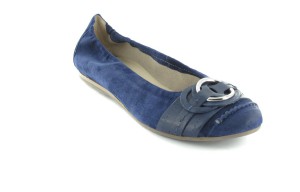 H�gl XXL Ballerinas Gro�e Damenschuhe Schuhe in �bergr��en Blau