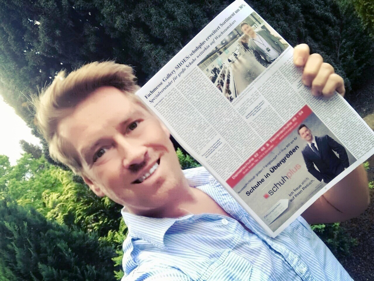 Pressebericht &uuml;ber Kay Zimmer, Gr&uuml;nder von schuhplus - Schuhe in &Uuml;bergr&ouml;&szlig;en