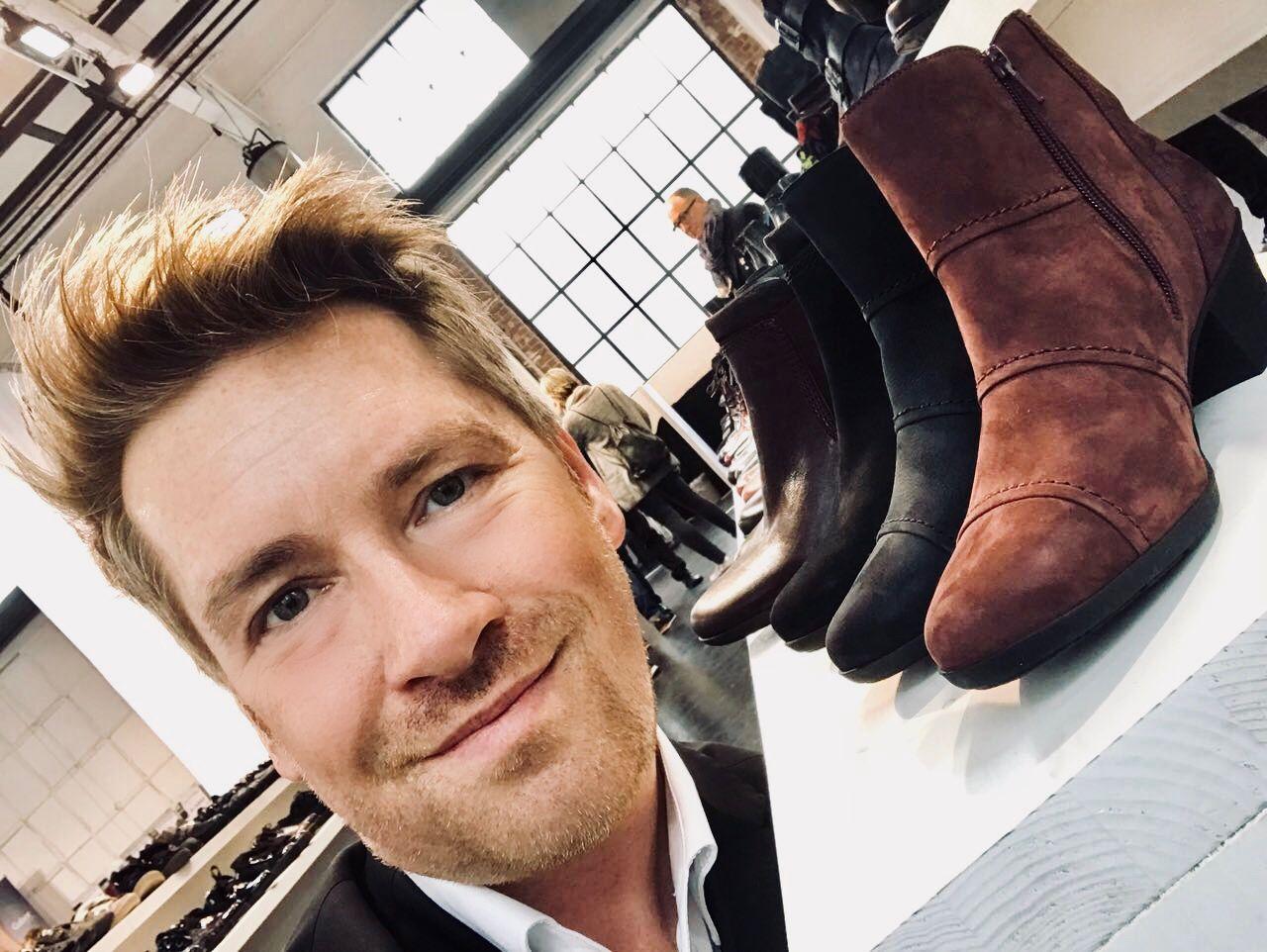 Kay Zimmer, Chef von schuhplus - Schuhe in Übergrößen, auf der Gallery SHOES 2018 in Düsseldorf